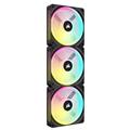CORSAIR QX120 RGB 120MM FAN BLK 3PK