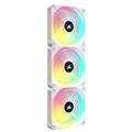 CORSAIR QX120 RGB 120MM FAN WHT 3PK