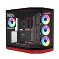 HYTE Y50 RGB MID TOWER CASE BLACK CHERRY