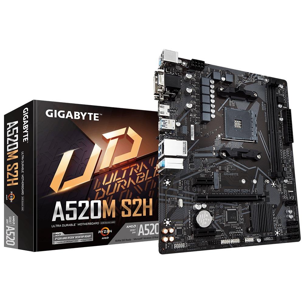 GIGABYTE AM4 A520M S2H M-ATX