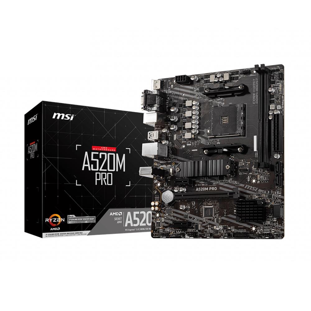 MSI AM4 A520M PRO M-ATX