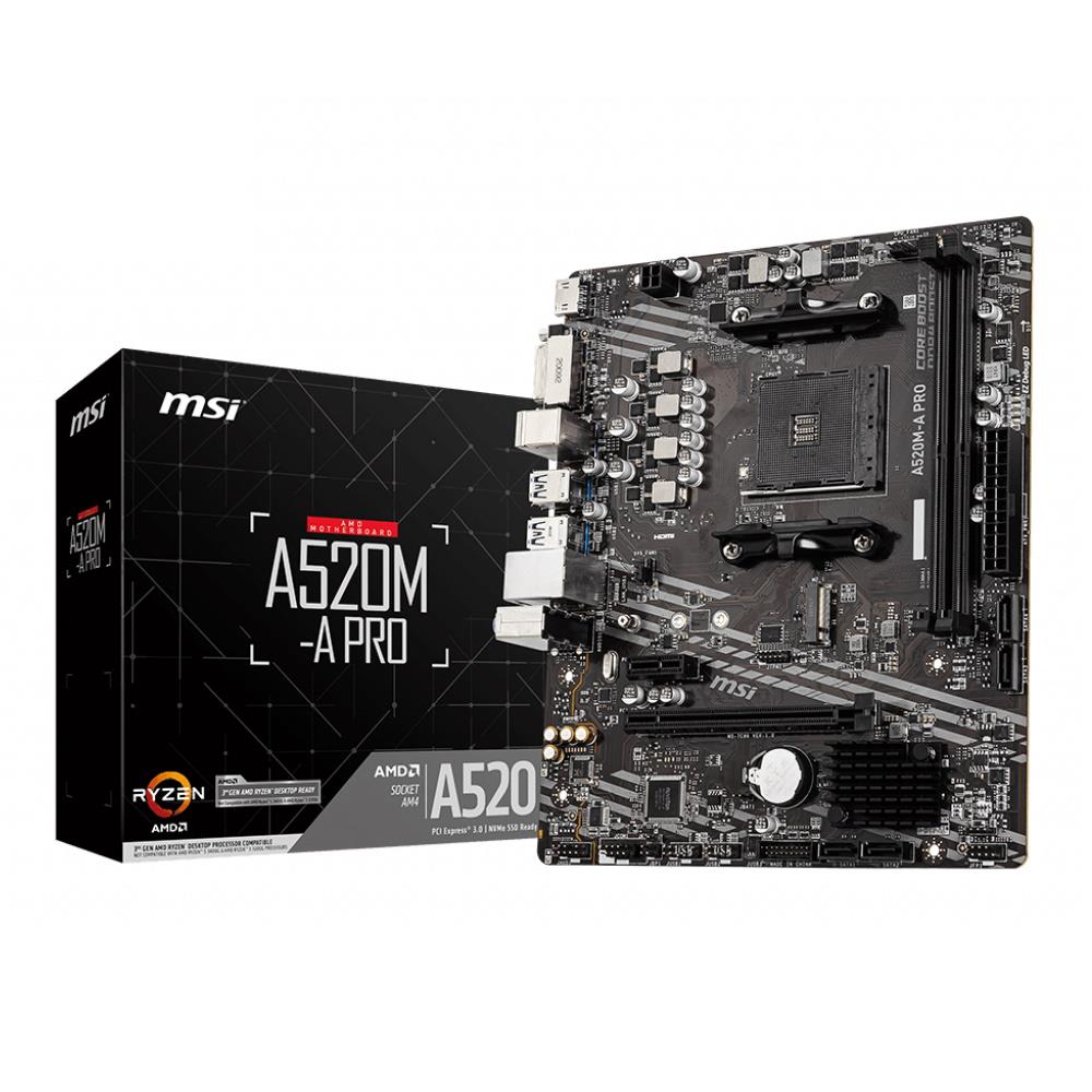 MSI AM4 A520M-A PRO M-ATX