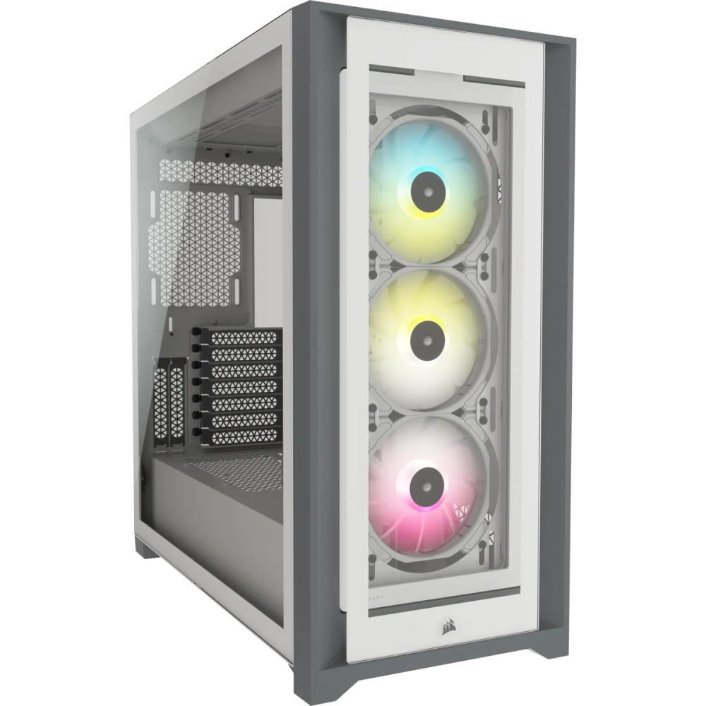 CORSAIR ICUE 5000X RGB WHITE MID CASE