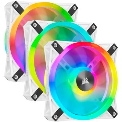 CORSAIR ICUE QL120 RGB 120MM WHITE 3PK