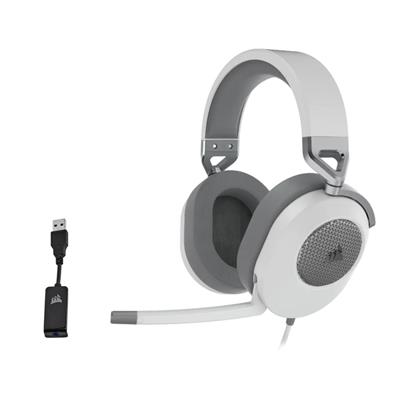 CORSAIR HS65 GAMING HEADSET WHITE WIRED