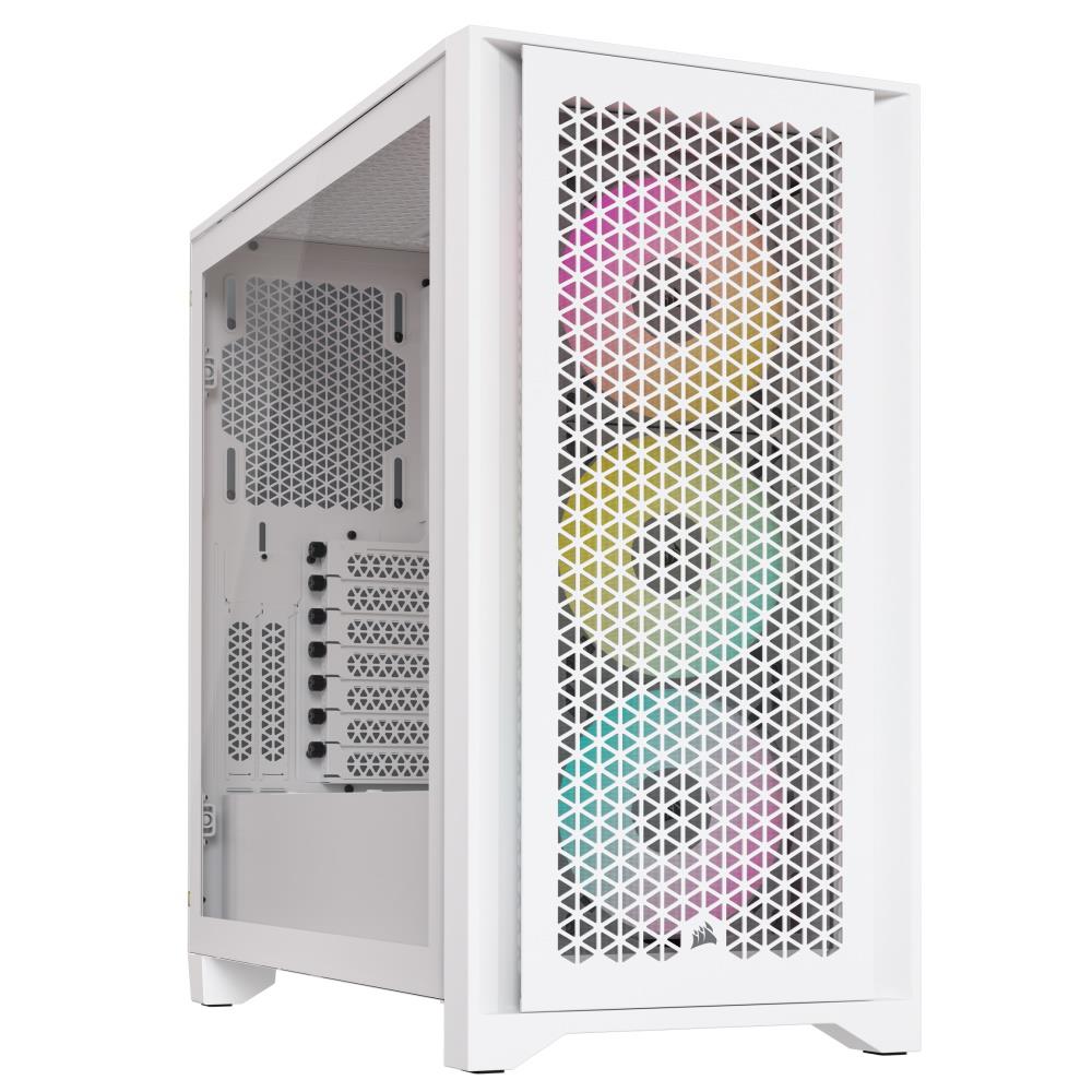 CORSAIR ICUE 4000D RGB WHITE MID CASE