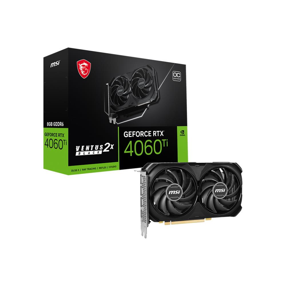 MSI RTX 4060 TI 8GB VENTUS 2X BLACK OC