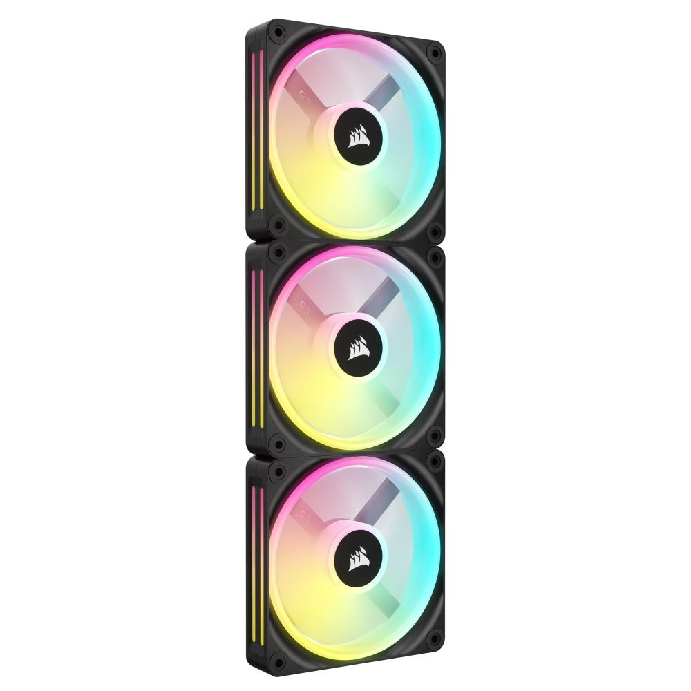 CORSAIR QX120 RGB 120MM FAN BLK 3PK