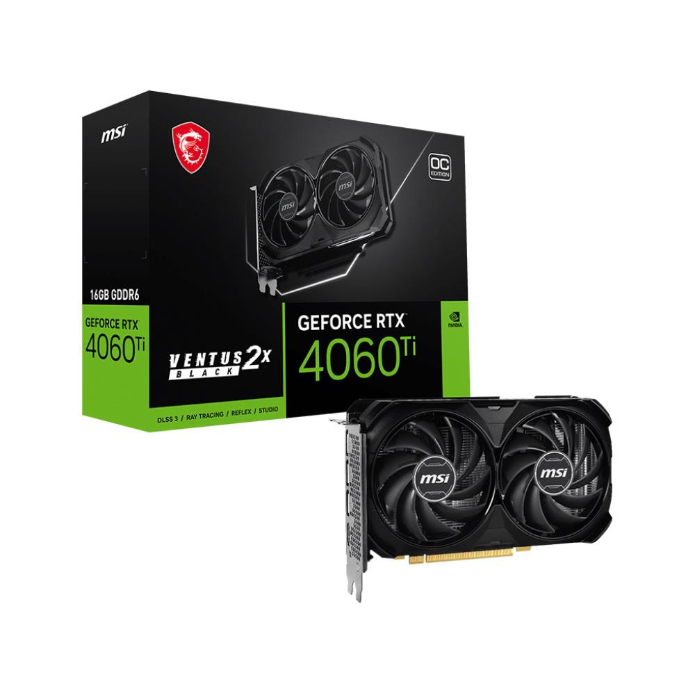 MSI RTX 4060 TI 16GB VENTUS 2X BLACK OC