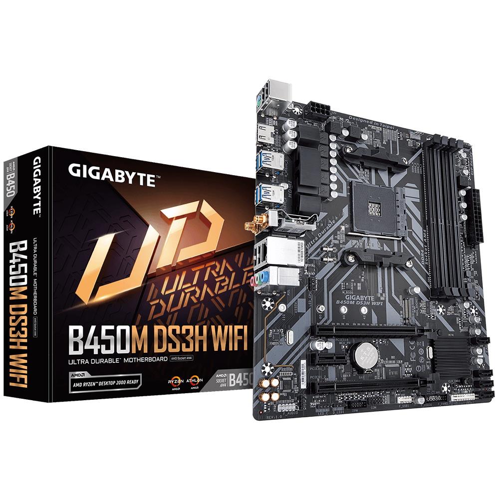 GIGABYTE AM4 B450M DS3H WIFI M-ATX