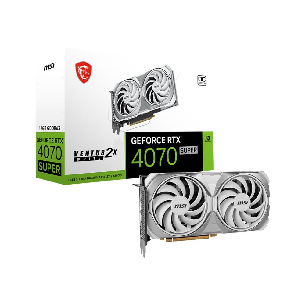 MSI RTX 4070 SUPER 12GB VENTUS 2X OC WHI