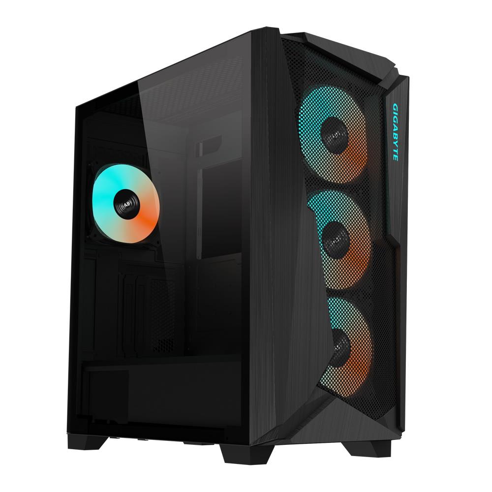 GIGABYTE C301 GLASS MID TOWER CASE BLACK