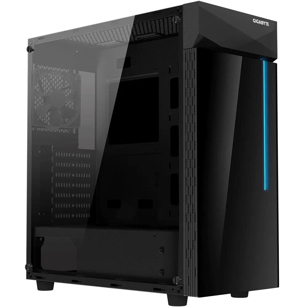 GIGABYTE C200 GLASS MID TOWER CASE BLACK