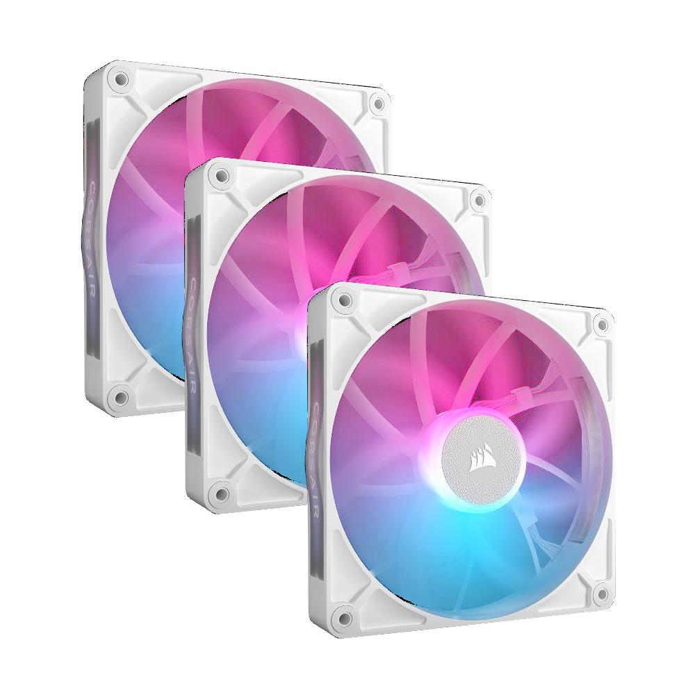 CORSAIR ICUE RX120 RGB 120MM PWM 3PK WHI