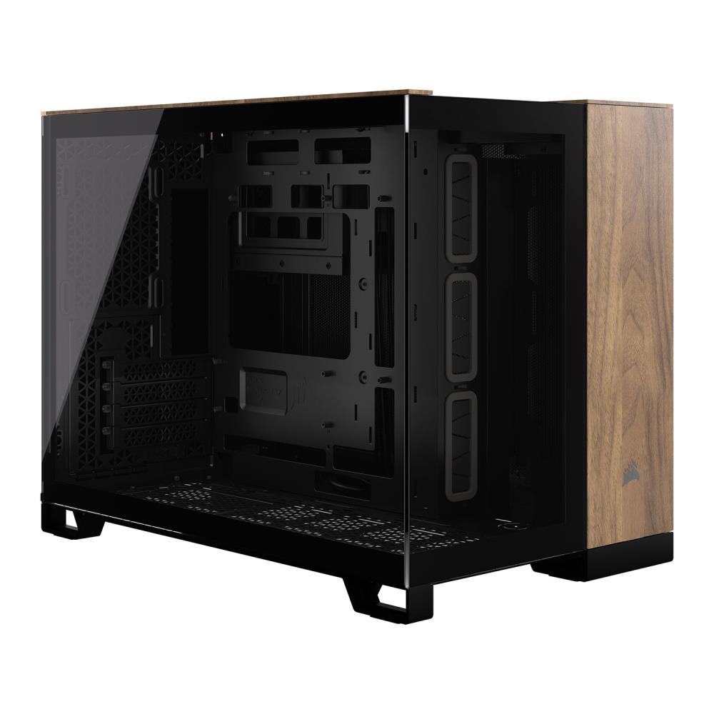 CORSAIR 2500X MICRO ATX CASE BLK/WALNUT