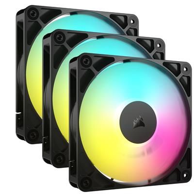 CORSAIR RS120 ARGB 120MM PWM BLK FAN 3PK