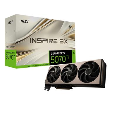 MSI RTX 5070 TI 16GB INSPIRE 3X OC