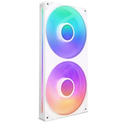 NZXT F280 RGB CORE DUAL FAN UNIT WHT