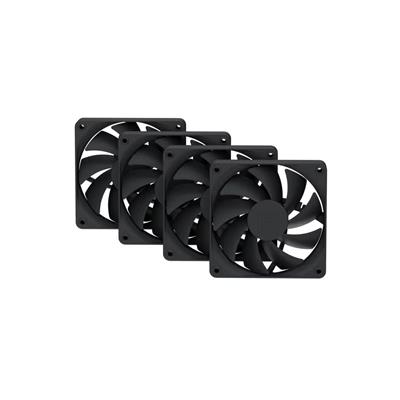 HYTE FA12 120MM CASE FANS PITCH BLK 4PK