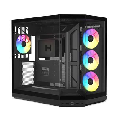 HYTE Y50 RGB MID TOWER CASE PITCH BLACK
